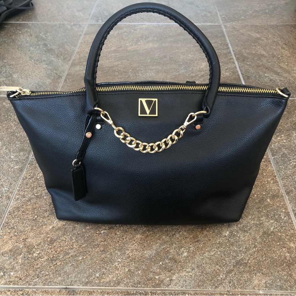 Black Real Leather Victoria’s Secret Bondstreet London Purse